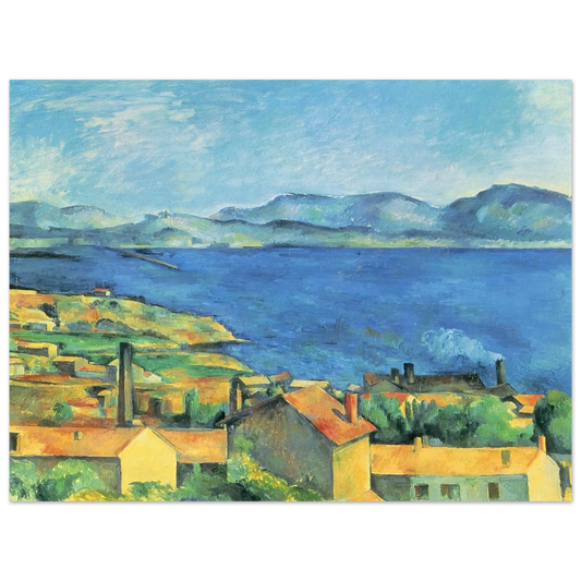 The Gulf Of Marseille Seen From L'estaque by Paul Cézanne – art poster, view 2