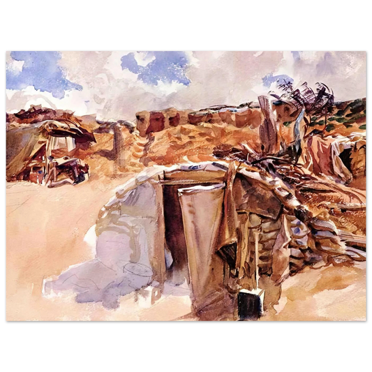 Dugout by John Singer Sargent – art poster, view 2