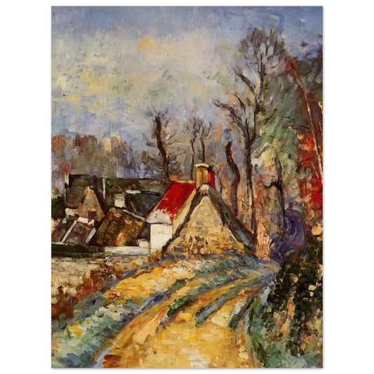 The Turn In The Road At Auvers by Paul Cézanne – art poster, view 2