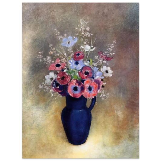 Anemones In A Jug by Odilon Redon – art poster, view 2