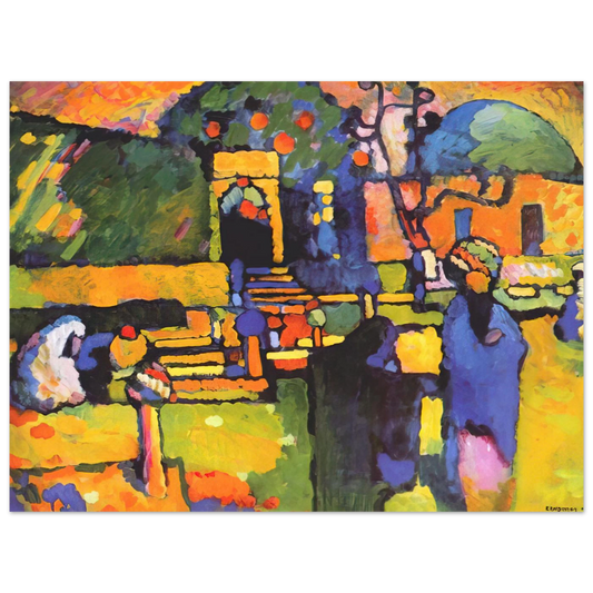 Arabs I Cemetery by Wassily Kandinsky (1909) – art poster, view 2