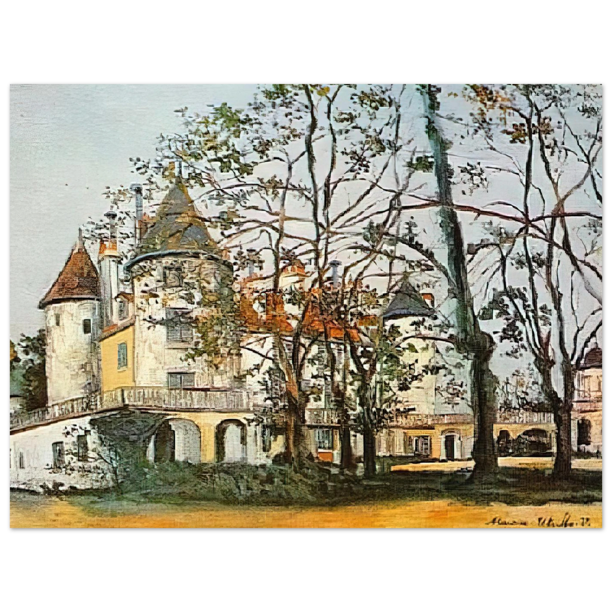 The Castle by Maurice Utrillo – art poster