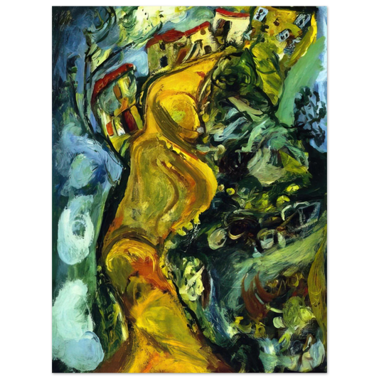 Street At Cagnes by Chaim Soutine (1923) – art poster, view 2