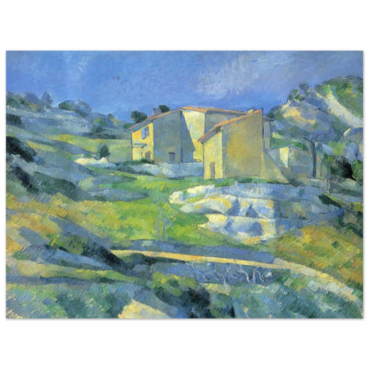 Houses At The L'estaque by Paul Cézanne – art poster, view 2
