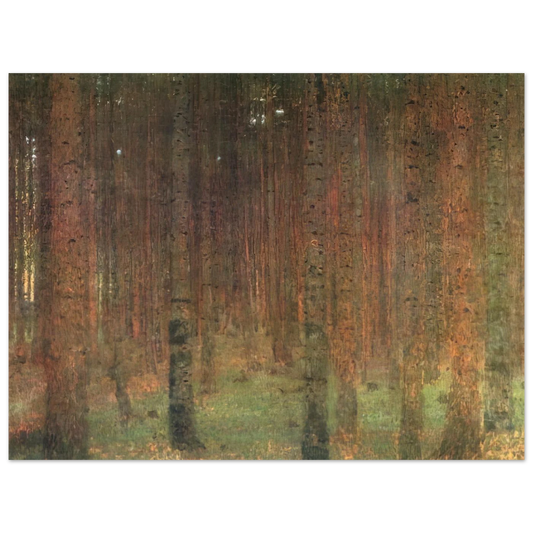 Pine Forest II by Gustav Klimt – art poster, view 2