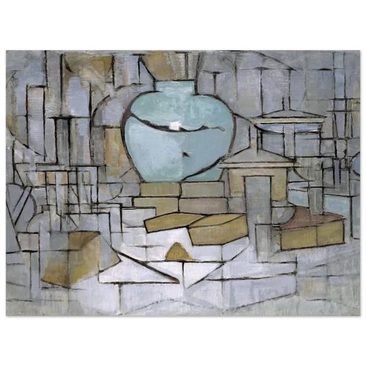 Still Life With Gingerpot 2 by Piet Mondrian – art poster, view 2