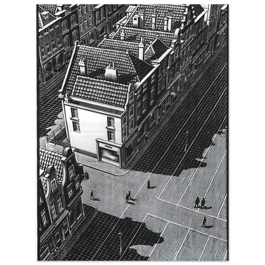 Delft by M.C. Escher – art poster, view 2