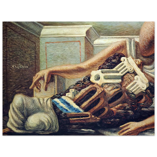 Archaeologist by Giorgio de Chirico – art poster, view 2