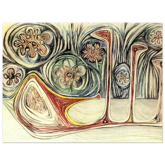 Snail's Trace by Roberto Matta (1937) – art poster, view 2
