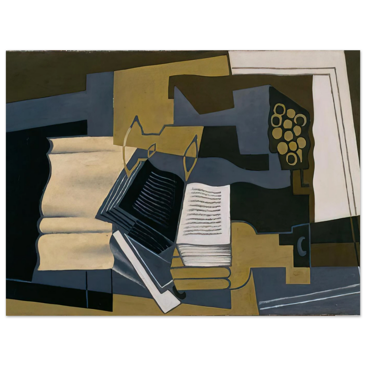 Carafe And Book by Juan Gris (1920) – art poster