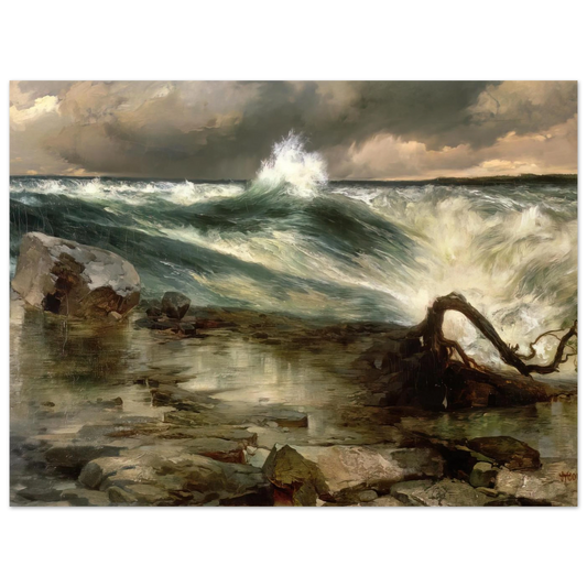 The Rapids Above Niagara by Thomas Moran – art poster, view 2