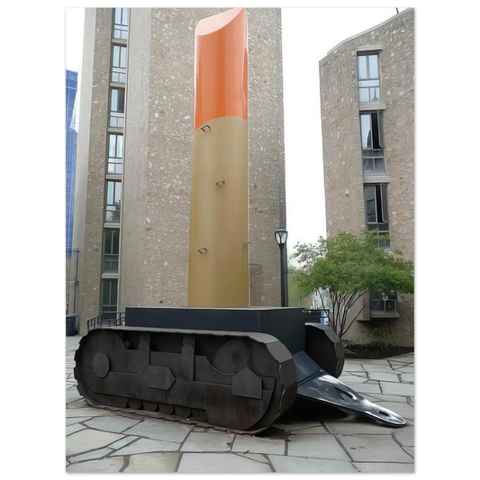 Lipstick Ascending On Caterpillar Tracks by Claes Oldenburg (1969) – art poster, view 2