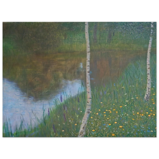 Lakeside With Birch Trees by Gustav Klimt (1901) – art poster, view 2