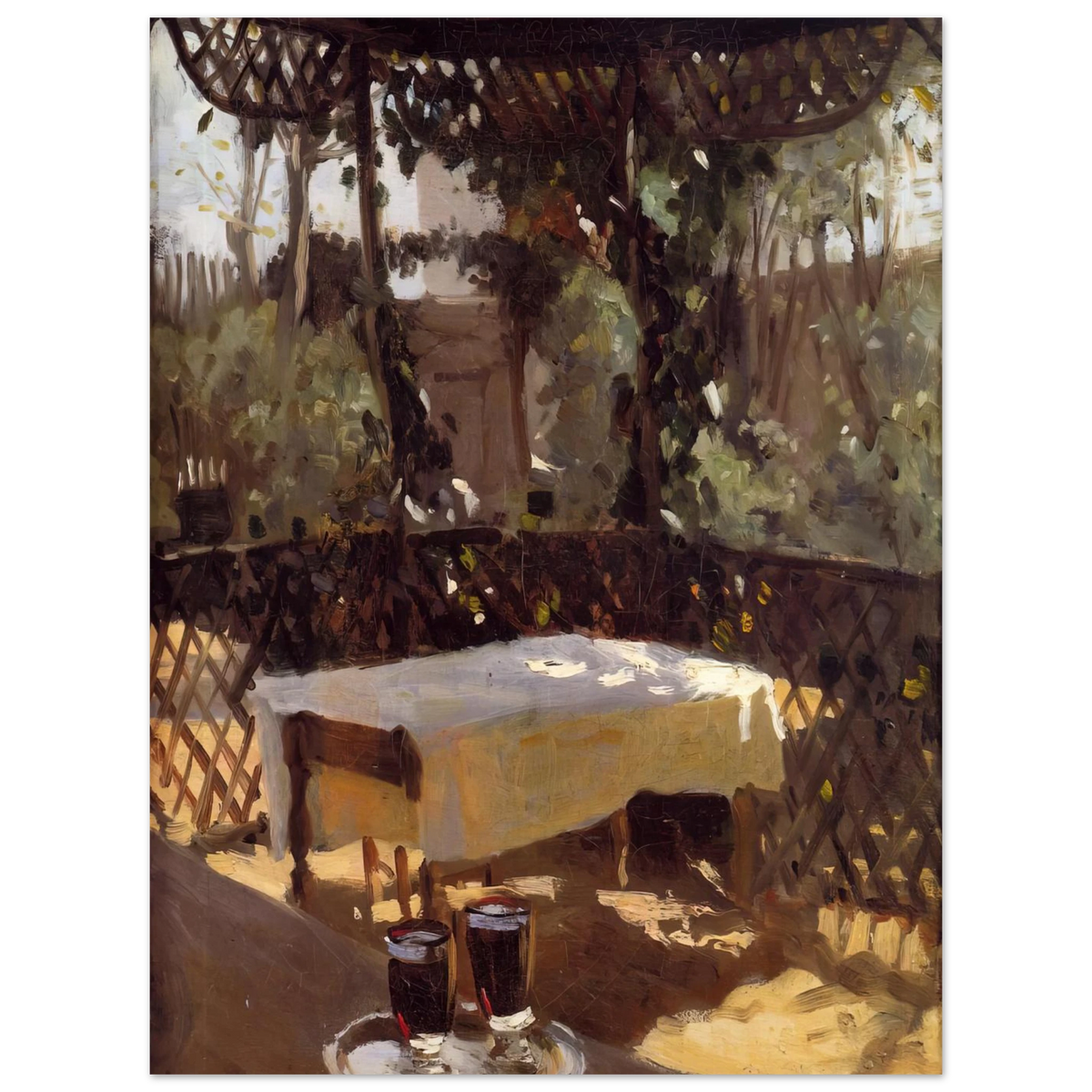 Two Wine Glasses by John Singer Sargent – art poster