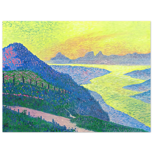 Sunset At Ambleteuse by Theo van Rysselberghe (1899) – art poster, view 2