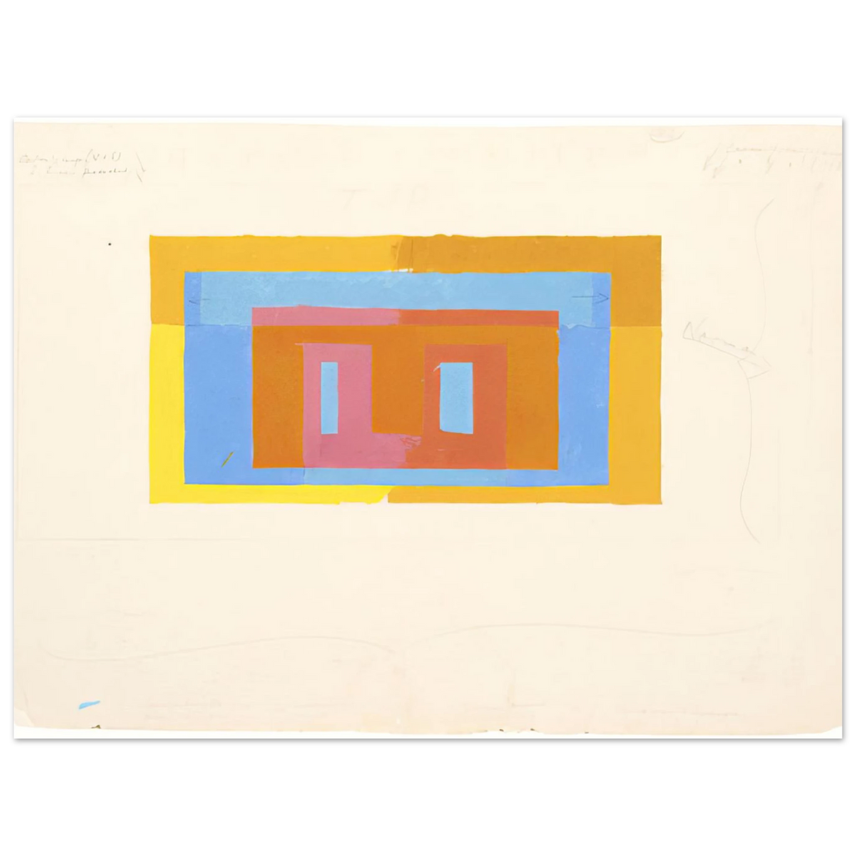 Variant Adobe by Josef Albers – art poster