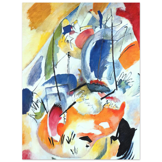 Improvisation 31 Sea Battle by Wassily Kandinsky (1913) – art poster, view 2