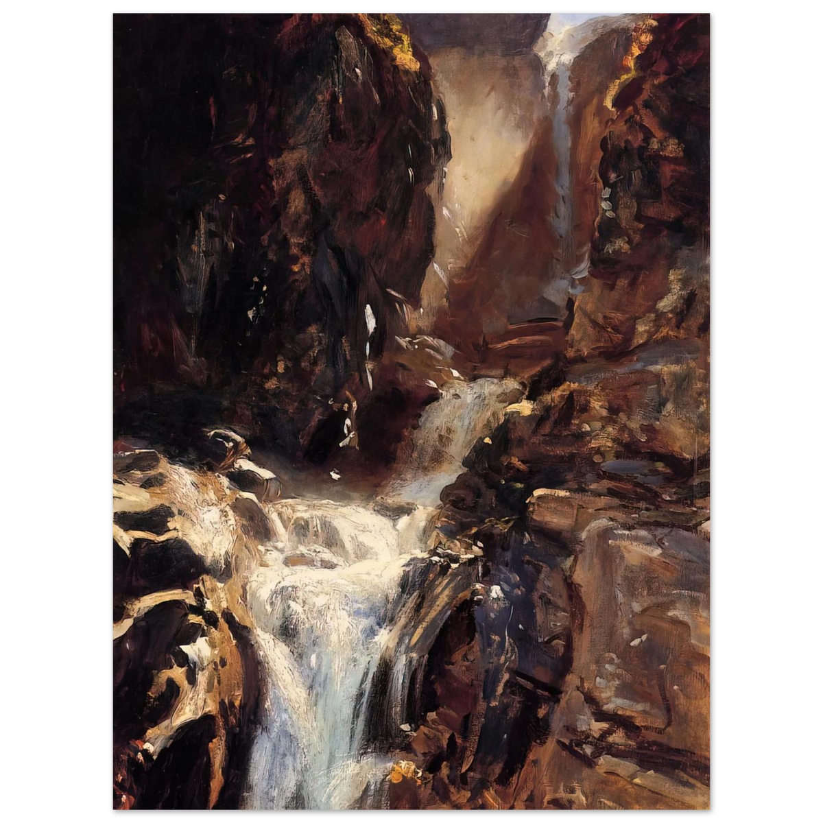 A Waterfall by John Singer Sargent – art poster