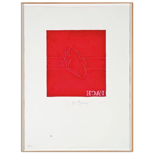Face Casts From Untitled Series by Jasper Johns (1974) – art poster, view 2