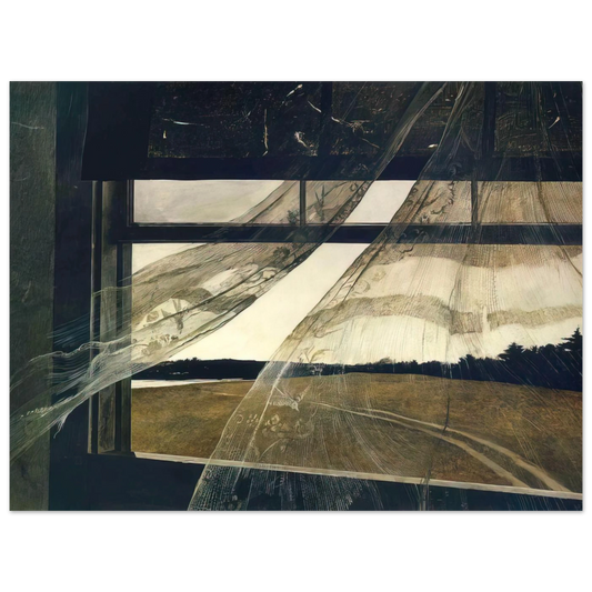 Wind From The Sea by Andrew Wyeth (1947) – art poster, view 2