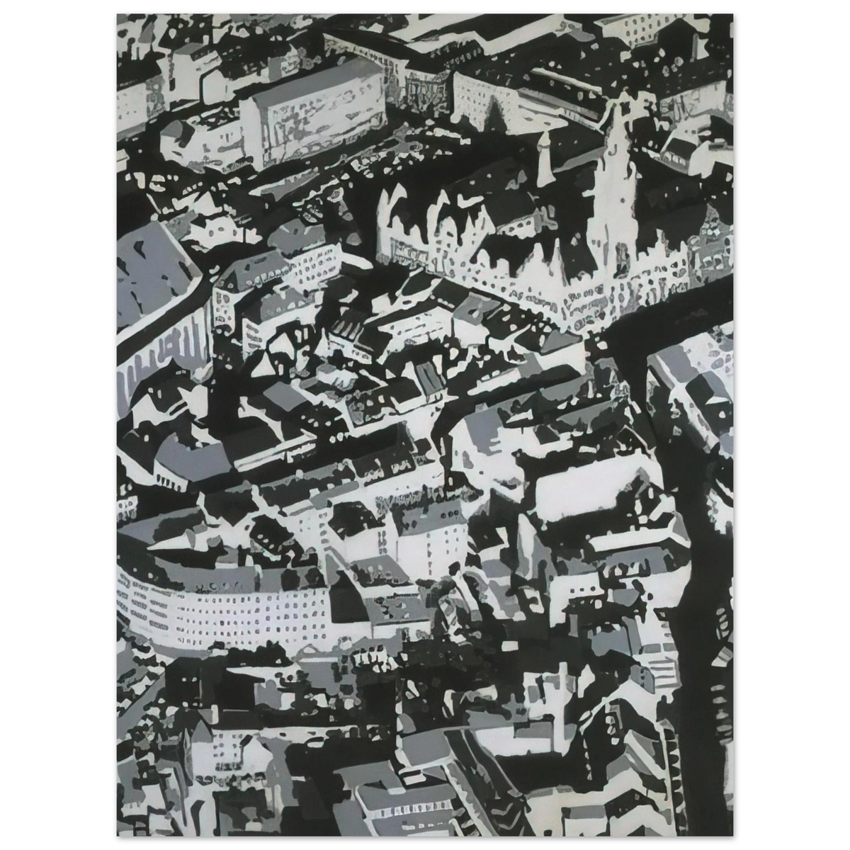 Townscape Mu by Gerhard Richter (1968) – art poster