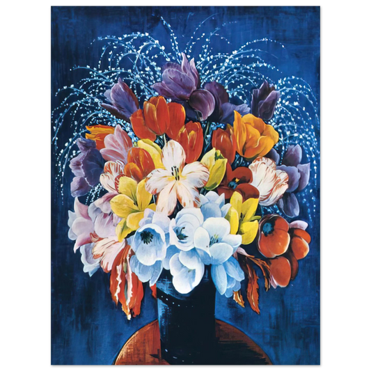 Bouquet Of Tulips by Moise Kisling – art poster, view 2