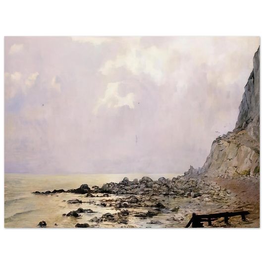 The Cliffs Of Douvres by Theo van Rysselberghe (1881) – art poster, view 2