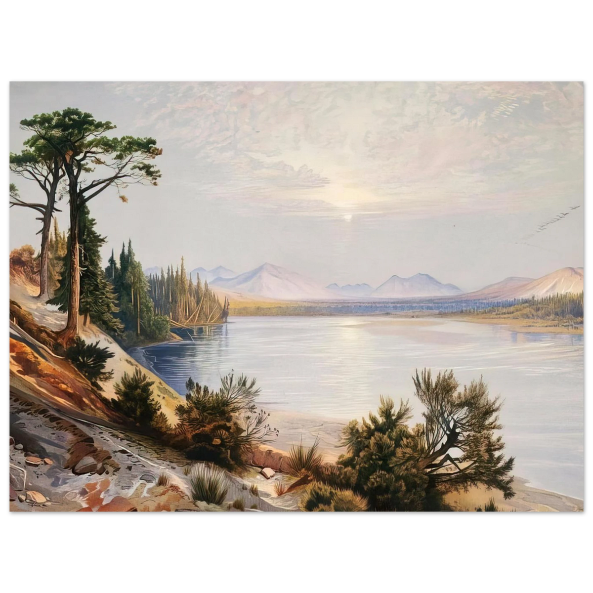 Head Of Yellowstone River by Thomas Moran – art poster