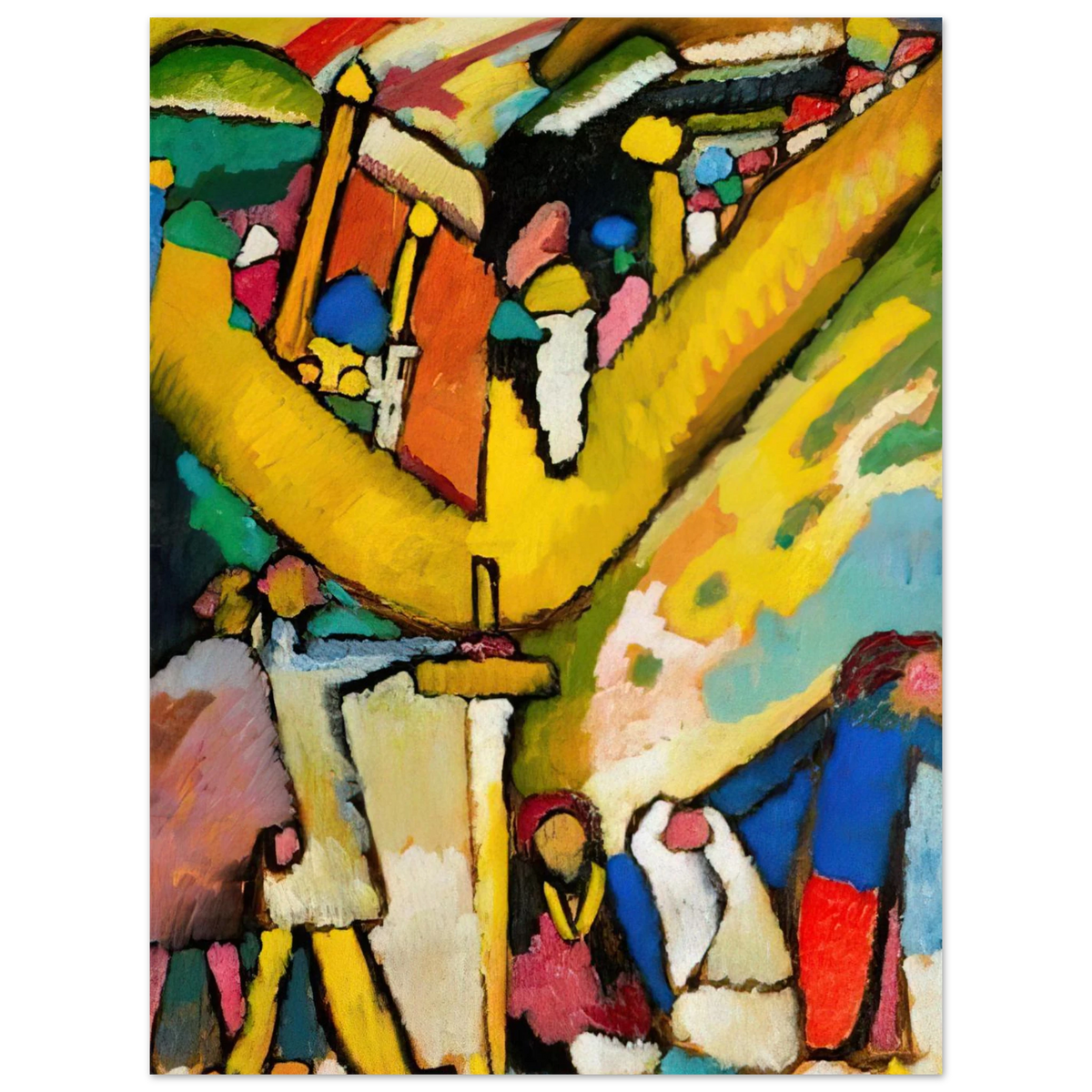 Study For Improvisation 8 by Wassily Kandinsky (1909) – art poster