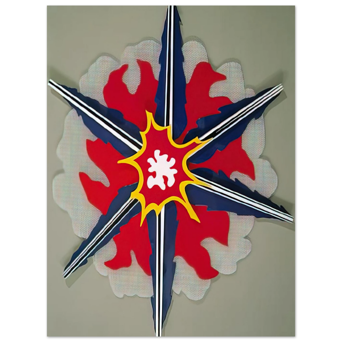 Wall Explosion II by Roy Lichtenstein (1965) – art poster