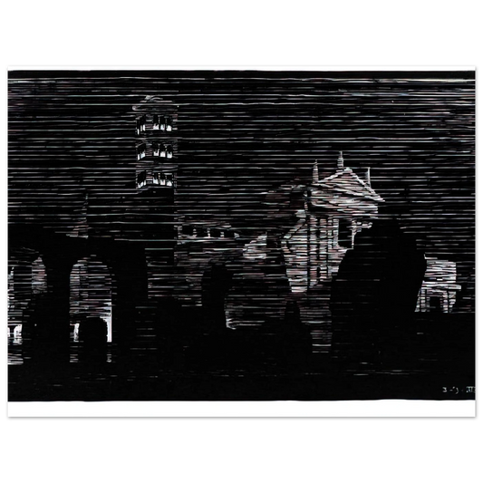 Nocturnal Rome 2 by M.C. Escher – art poster, view 2