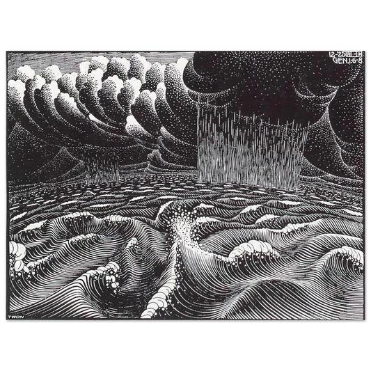 The 2nd Day Of The Creation by M.C. Escher – art poster, view 2
