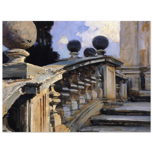 The Steps Of The Church Of S. S. Domenico-e-siste In Rome by John Singer Sargent – art poster, view 2
