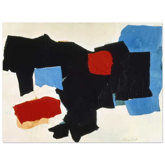 Blue Red Black And White by Esteban Vicente (1961) – art poster, view 2