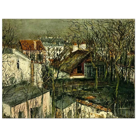 The Berlioz House by Maurice Utrillo – art poster, view 2