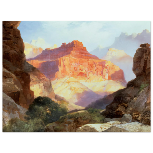 Under The Red Wall by Thomas Moran – art poster, view 2