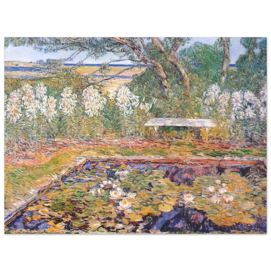 A Long Island Garden by Childe Hassam – art poster, view 2