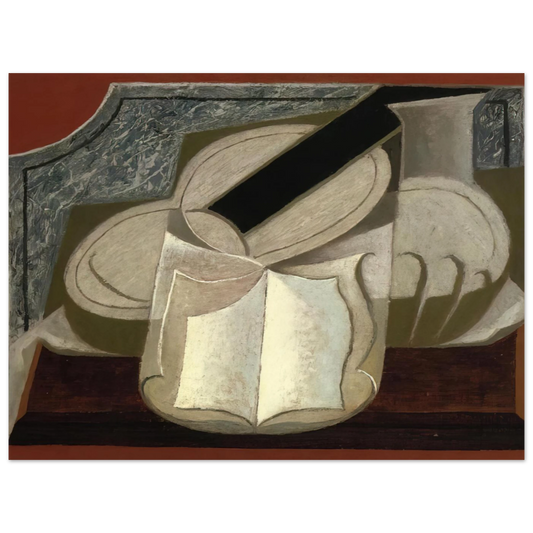 Book And Guitar by Juan Gris (1925) – art poster, view 2