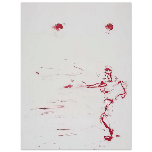 Red Dance by Susan Rothenberg (1986) – art poster, view 2