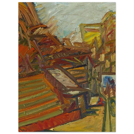 To The Studios by Frank Auerbach (1991) – art poster, view 2