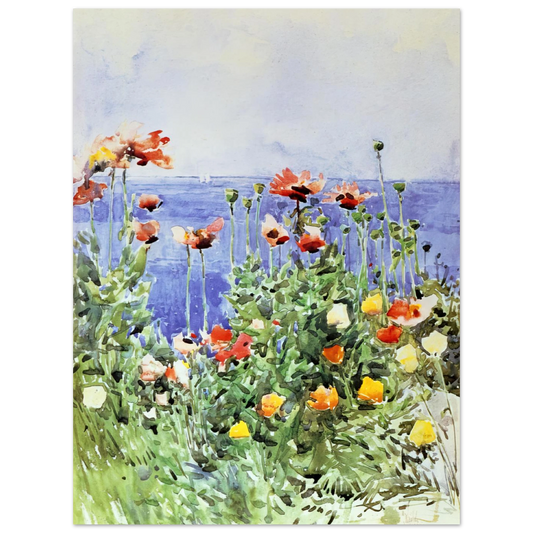 Poppies, Isles Of Shoals 02 by Childe Hassam – art poster, view 2