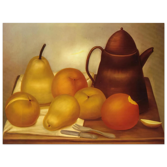 Still Life With Coffee Pot by Fernando Botero – art poster, view 2
