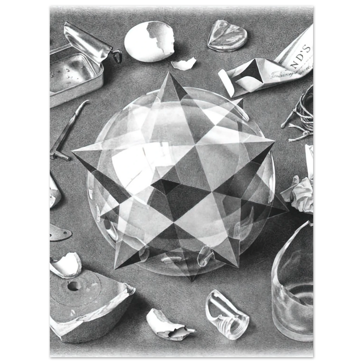 Contrast Order And Chaos by M.C. Escher – art poster