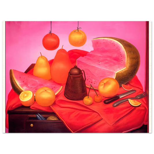 Still Life With Watermelon 1 by Fernando Botero – art poster, view 2