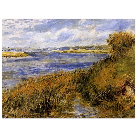 The Banks Of The Seine At Champrosay by Pierre-Auguste Renoir – art poster, view 2