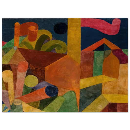Landscape With Flags by Paul Klee (1914) – art poster, view 2