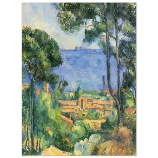 View Of L'estaque And Chateaux D'if by Paul Cézanne – art poster, view 2