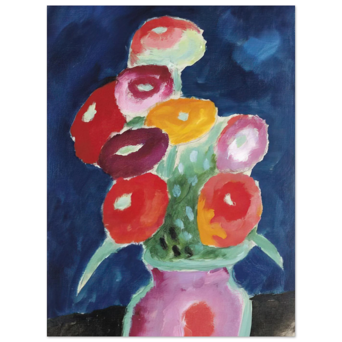Blumen In Einer Vase by Alexej von Jawlensky (1918) – art poster