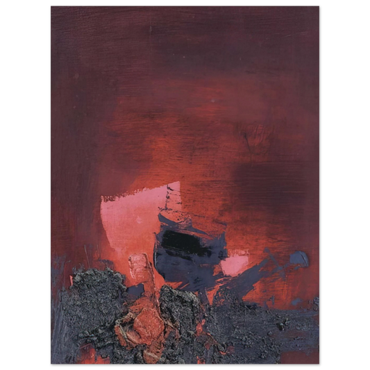 Sin Título Abstracción en Roso y Negro by Luis Feito – art poster, view 2