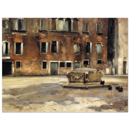 Campo San Agnese, Venise by John Singer Sargent – art poster, view 2